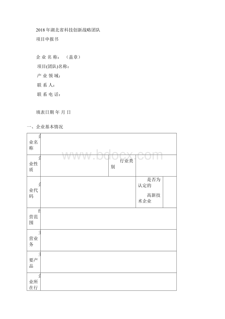 最新 湖北省创新创业战略团队项目.docx_第2页