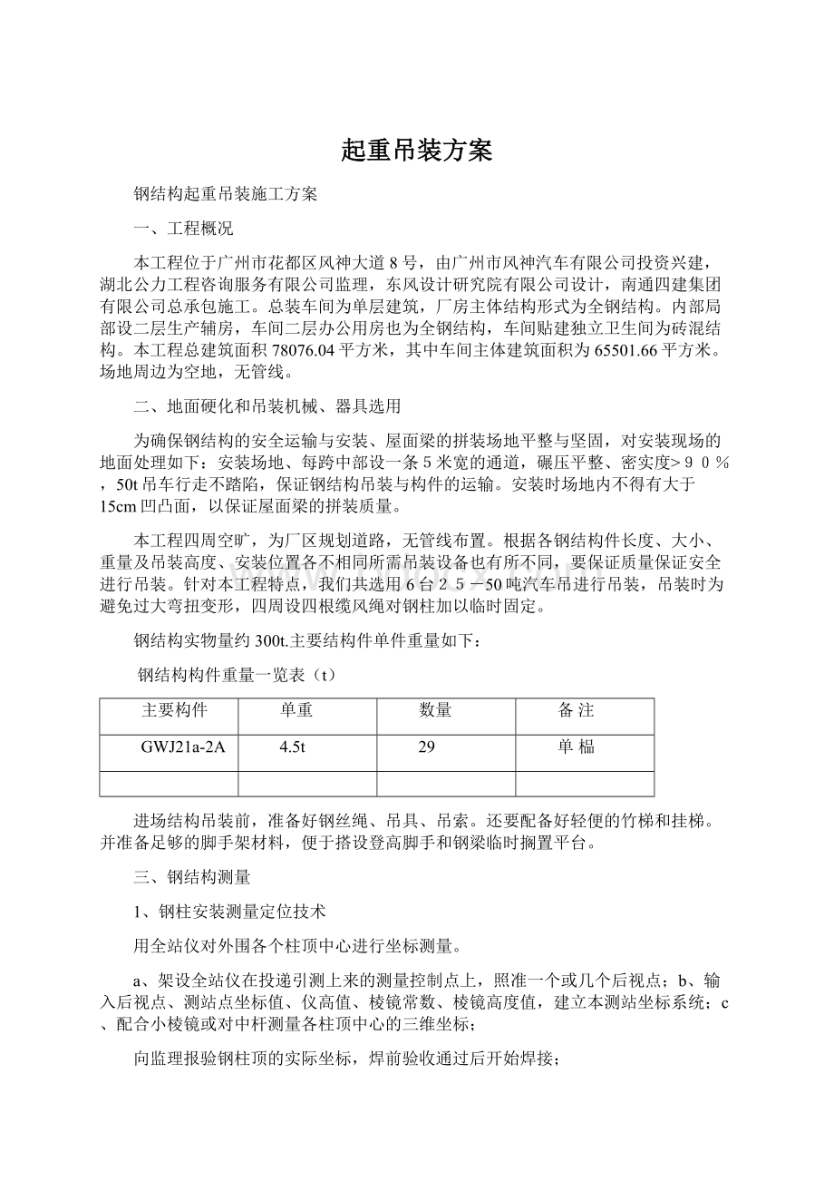 起重吊装方案.docx