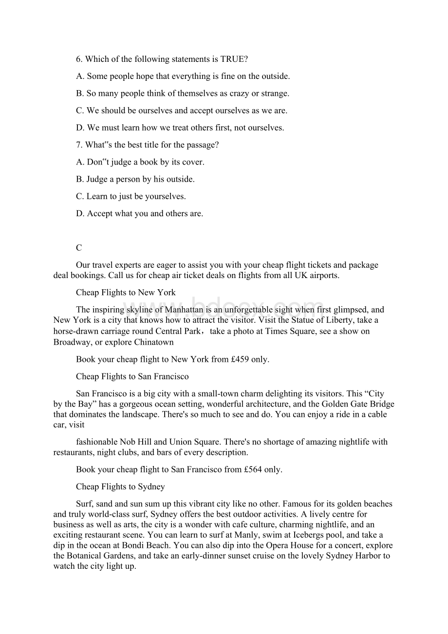 甘肃省兰州一中高一下学期期中考试英语试题 含答案.docx_第3页