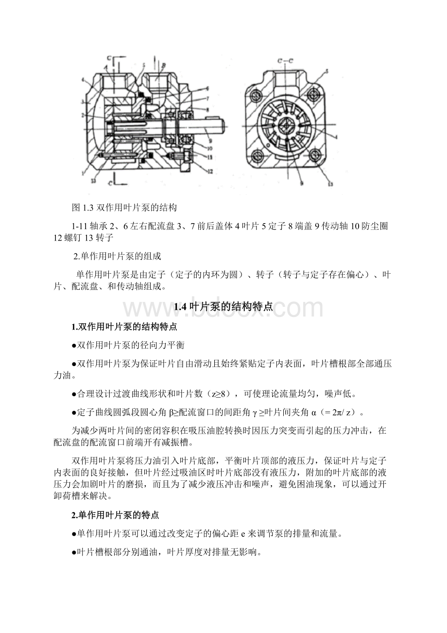 叶片泵的结构设计及造型 叶片泵毕业设计.docx_第3页