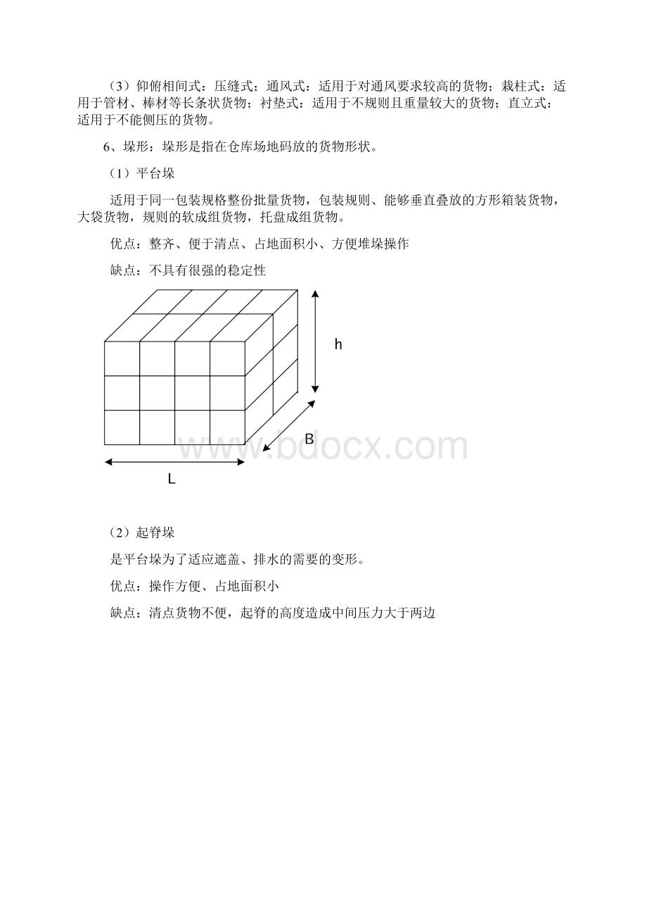 天师管院仓储期末复习客观题Word文档下载推荐.docx_第3页