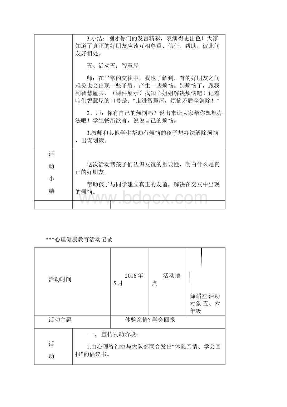 心理健康教育活动记录表.docx_第2页