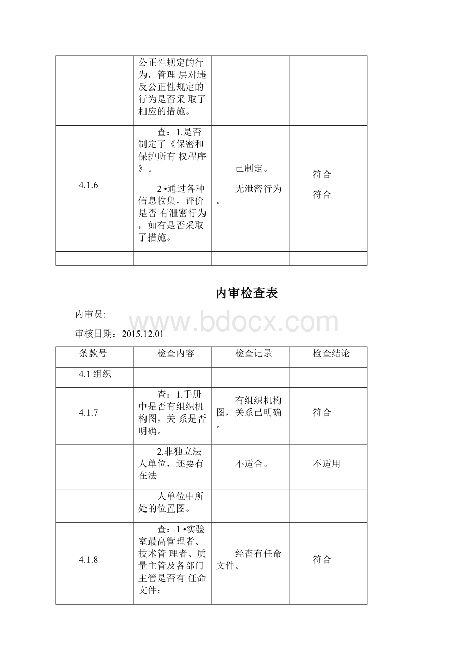 新版实验室资质认定内审检查表Word格式文档下载.docx_第3页