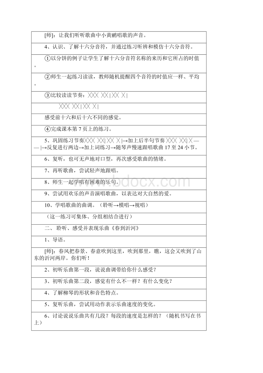 人音版小学三年级下册音乐教案1Word文档下载推荐.docx_第2页