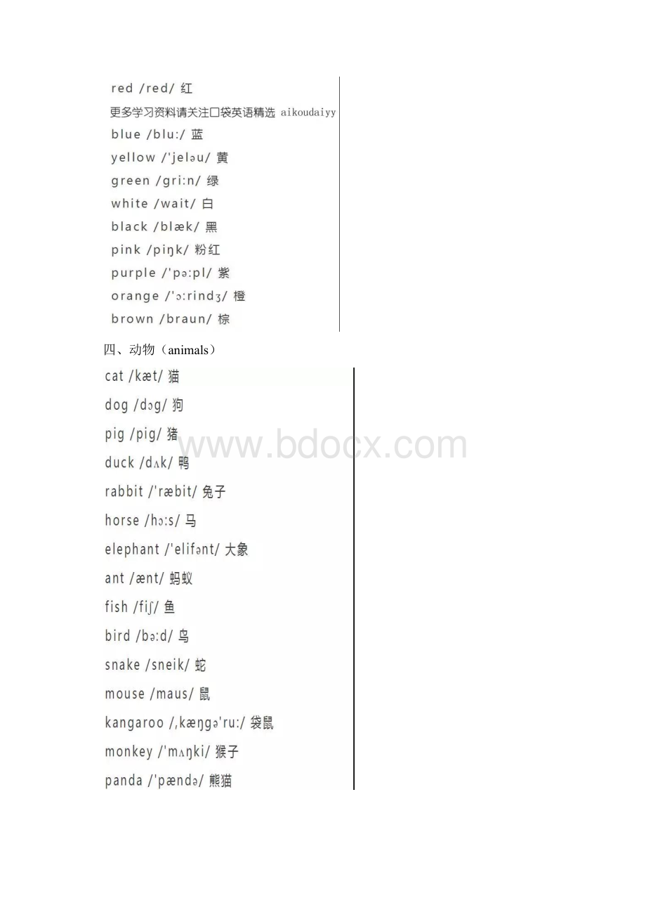 小学英语16年级单词分类汇总全.docx_第3页