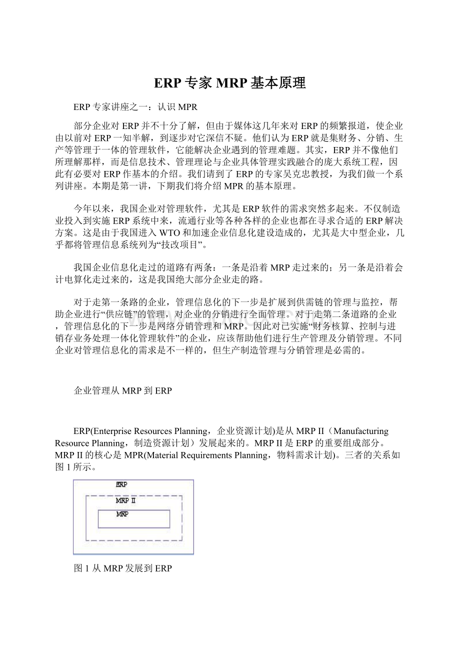 ERP专家MRP基本原理Word下载.docx_第1页