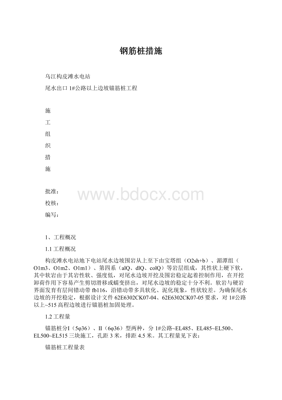 钢筋桩措施Word文档下载推荐.docx_第1页