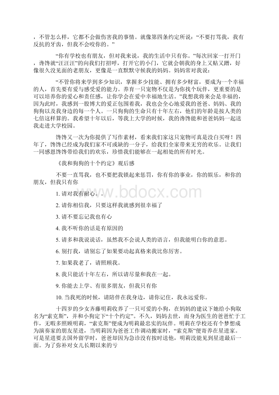 和狗狗的十个约定Word文档下载推荐.docx_第2页