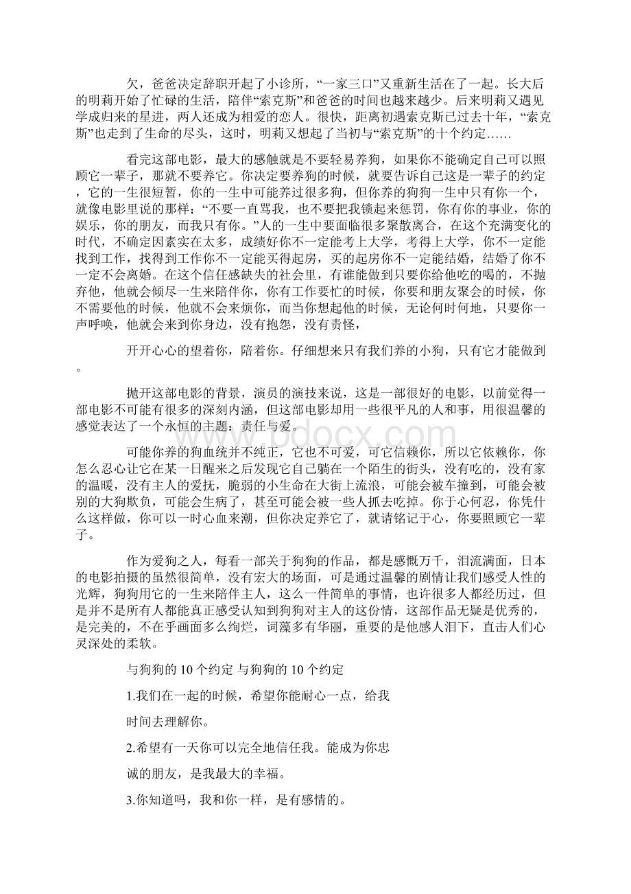 和狗狗的十个约定Word文档下载推荐.docx_第3页