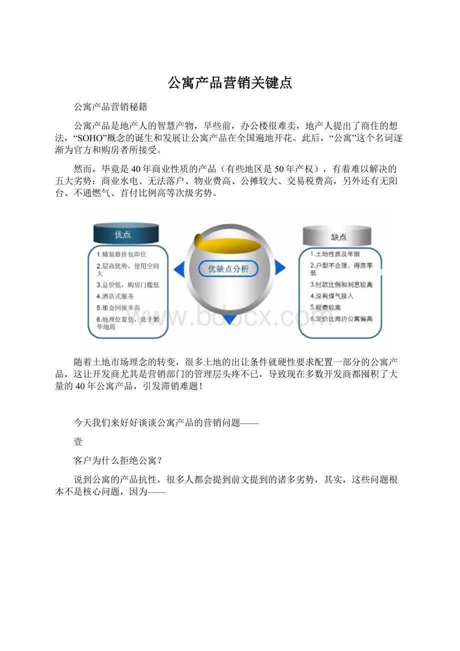 公寓产品营销关键点.docx_第1页