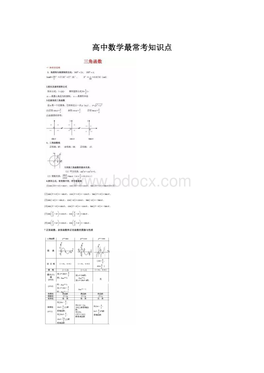 高中数学最常考知识点Word格式文档下载.docx_第1页