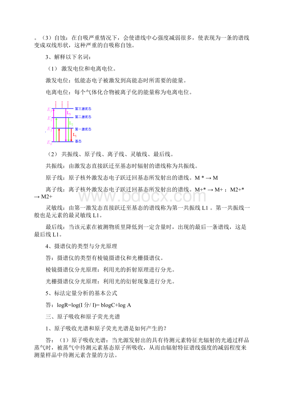 光谱分析复习和思考题.docx_第2页