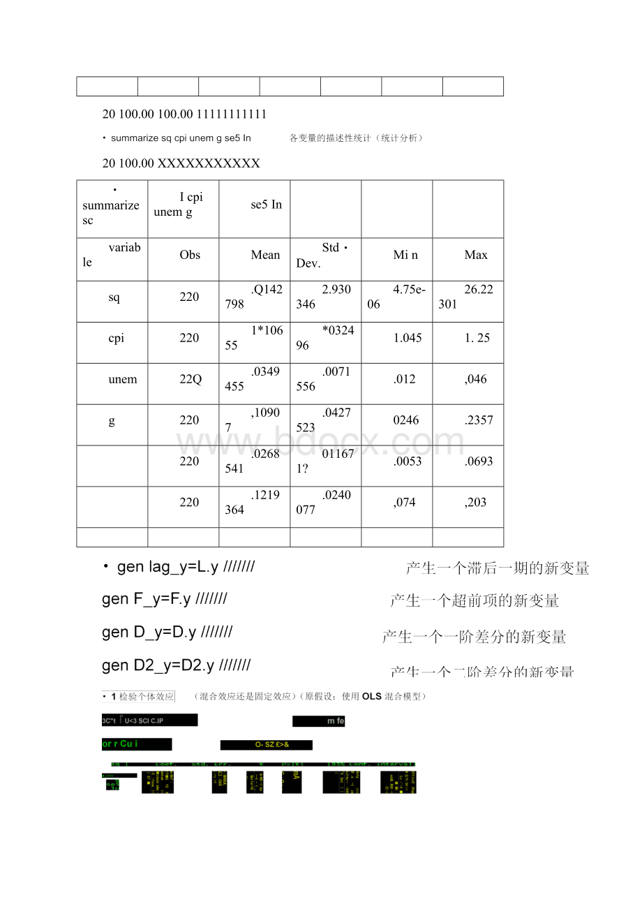 STATA面板数据模型操作命令讲解word文档良心出品.docx_第2页