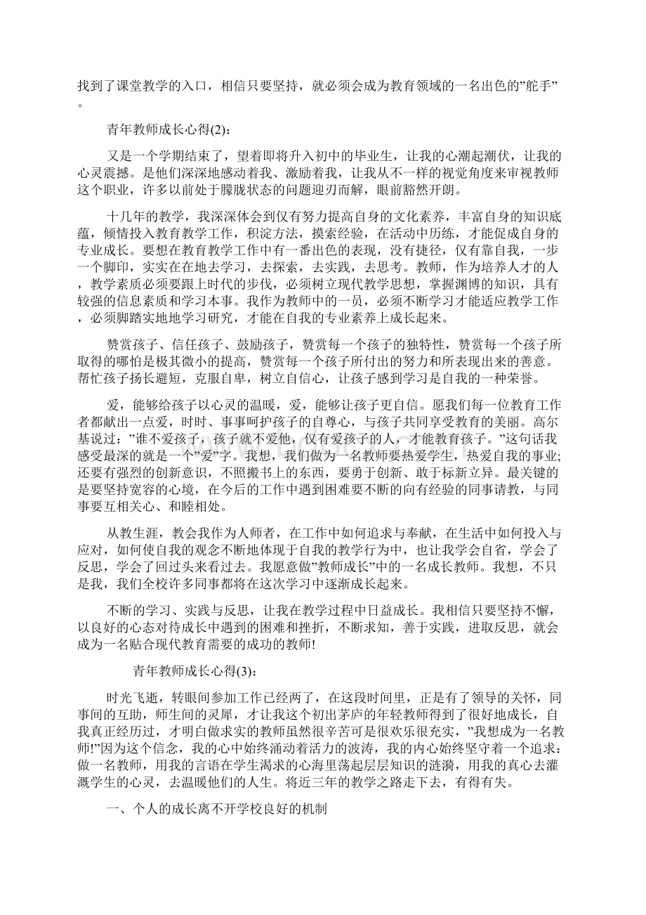 学校青年教师成长工作总结.docx_第2页