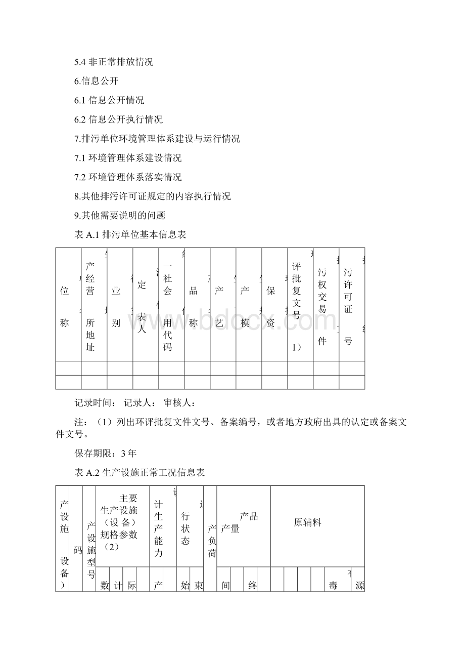 新版企业环境管理台账模板.docx_第2页