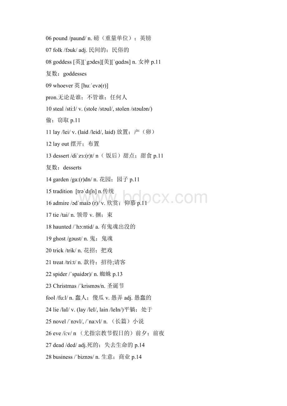 学年九年级新目标英语全册单词表最新校对.docx_第3页