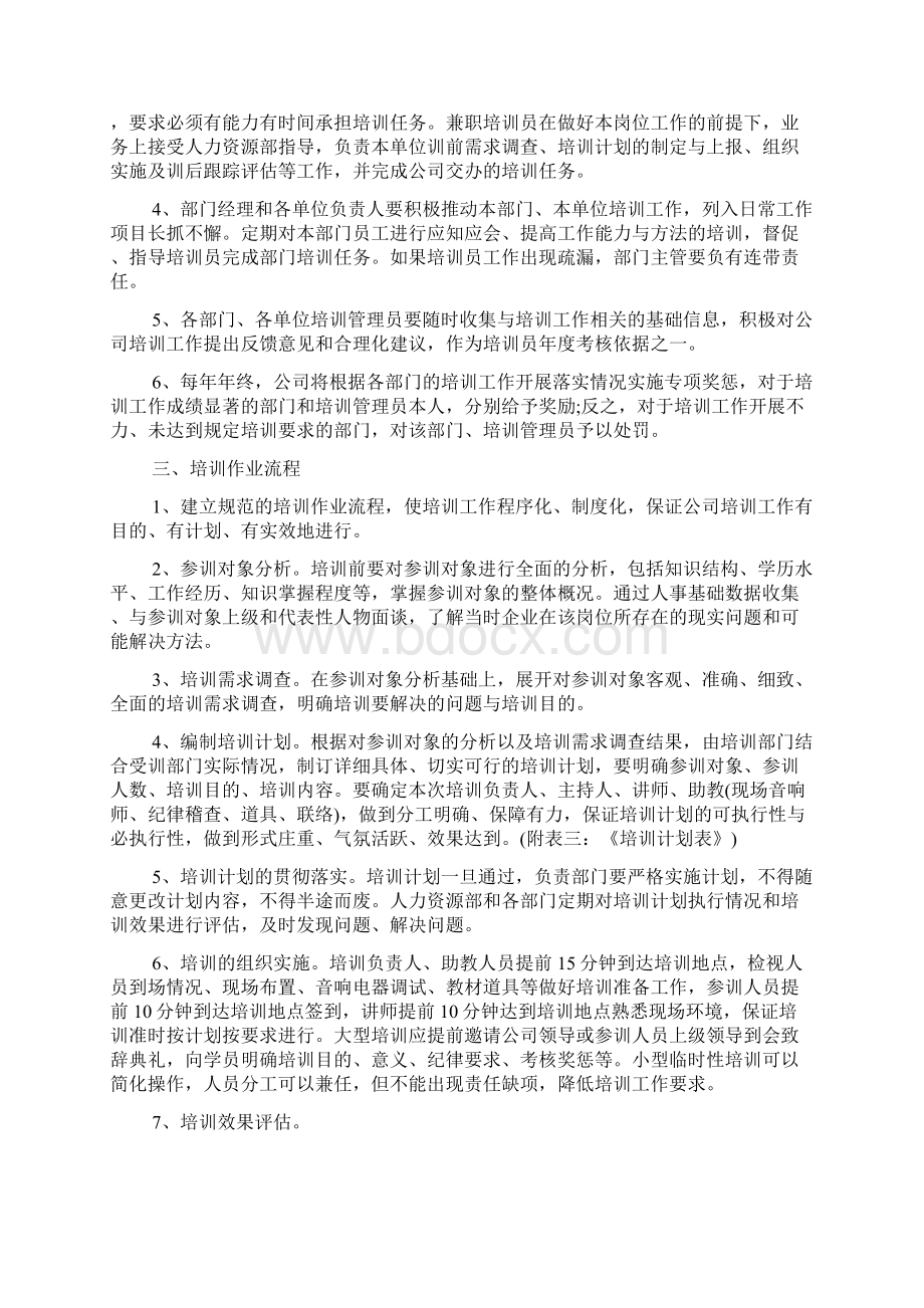 员工的培训管理制度有哪些.docx_第2页