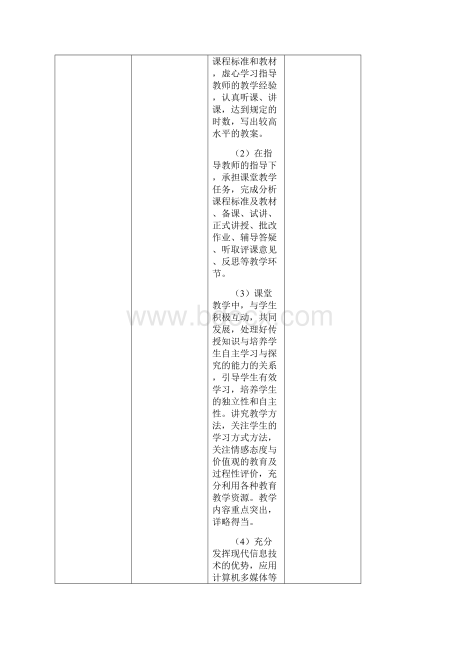 辽宁省中小学教师资格认定 教学实践手册Word格式.docx_第3页