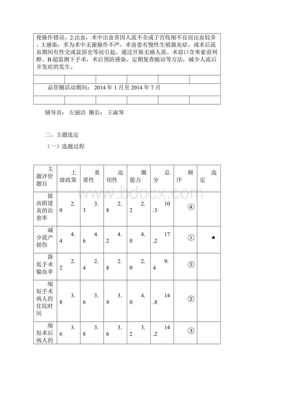 妇科品管圈活动成果报告书Word格式文档下载.docx_第3页