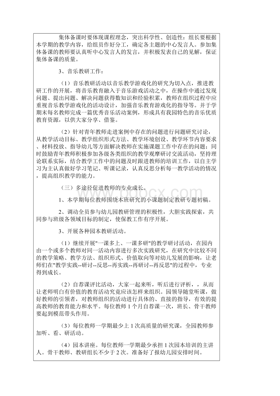 幼儿园疫情期间园本教研工作计划Word格式文档下载.docx_第3页