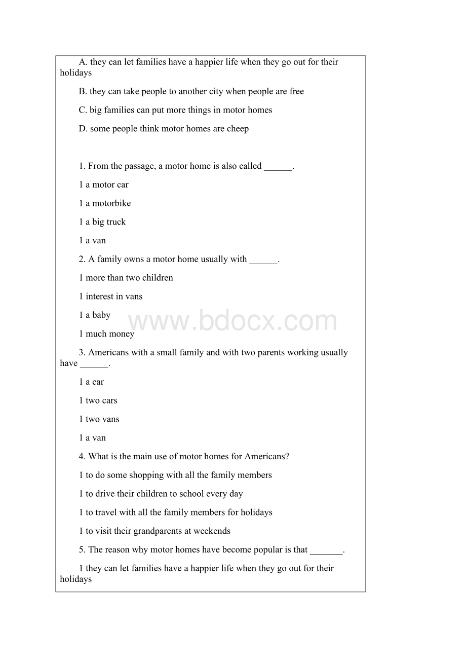 北邮网络教育 大学英语3 阶段作业一.docx_第2页