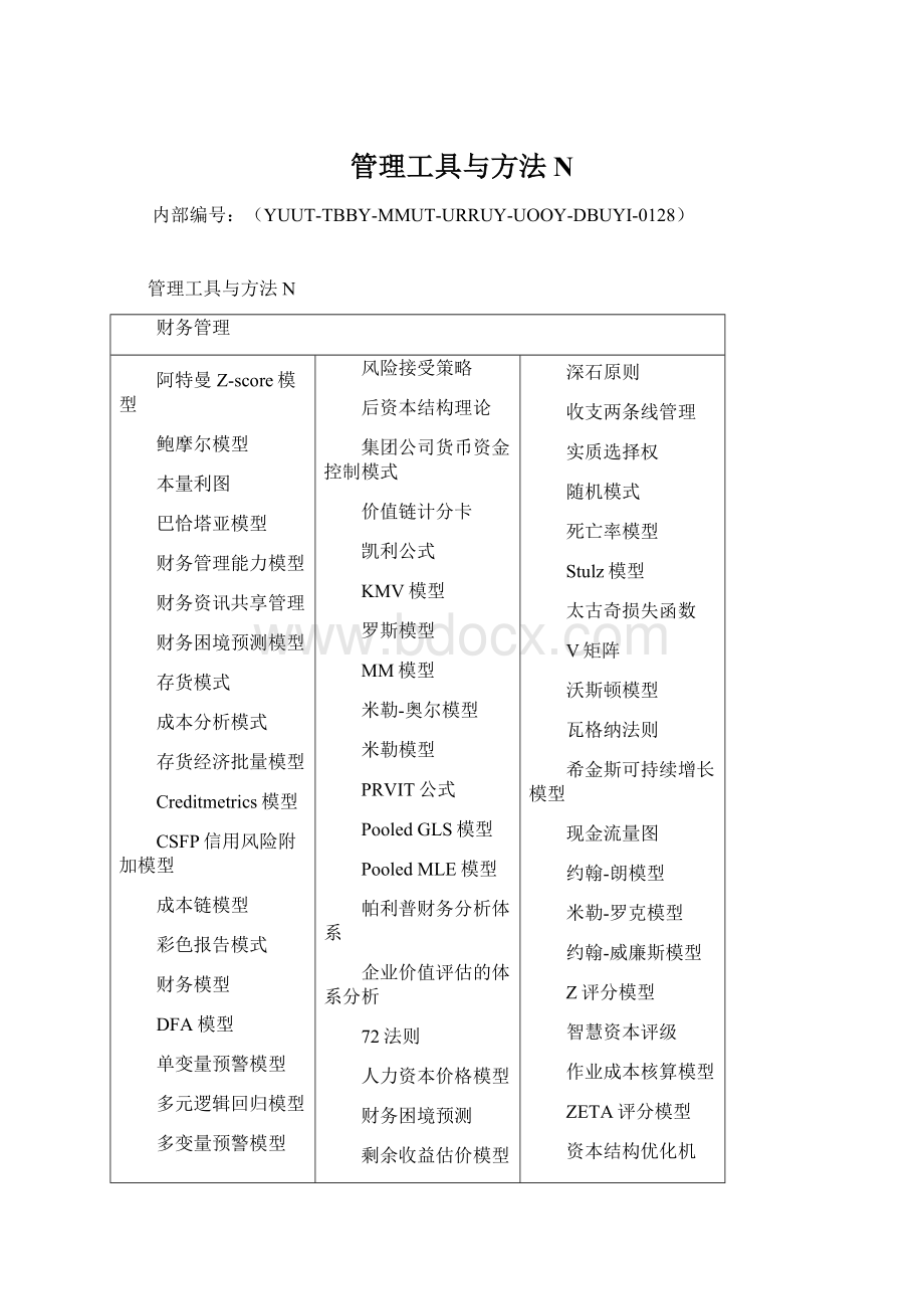 管理工具与方法N.docx_第1页