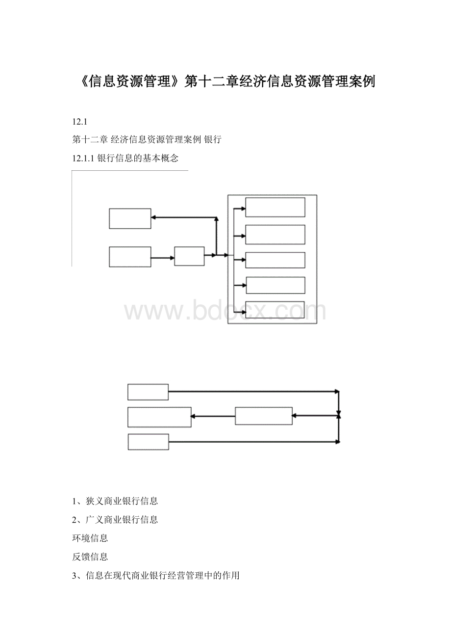 《信息资源管理》第十二章经济信息资源管理案例Word格式.docx