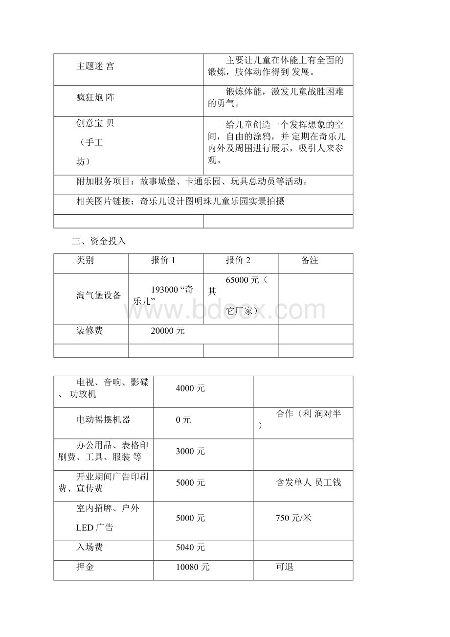 关于儿童乐园商业计划书.docx_第2页