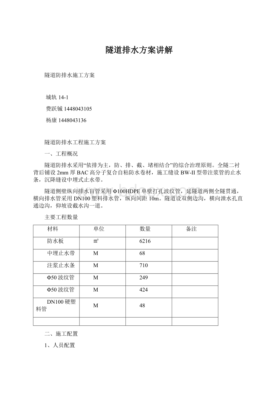 隧道排水方案讲解.docx_第1页