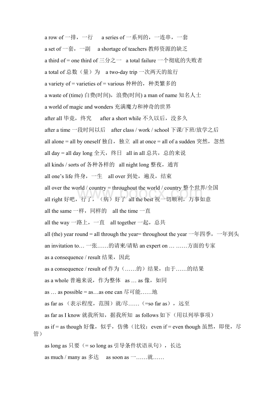 高中英语常用短语和句型归纳总结06文档格式.docx_第2页