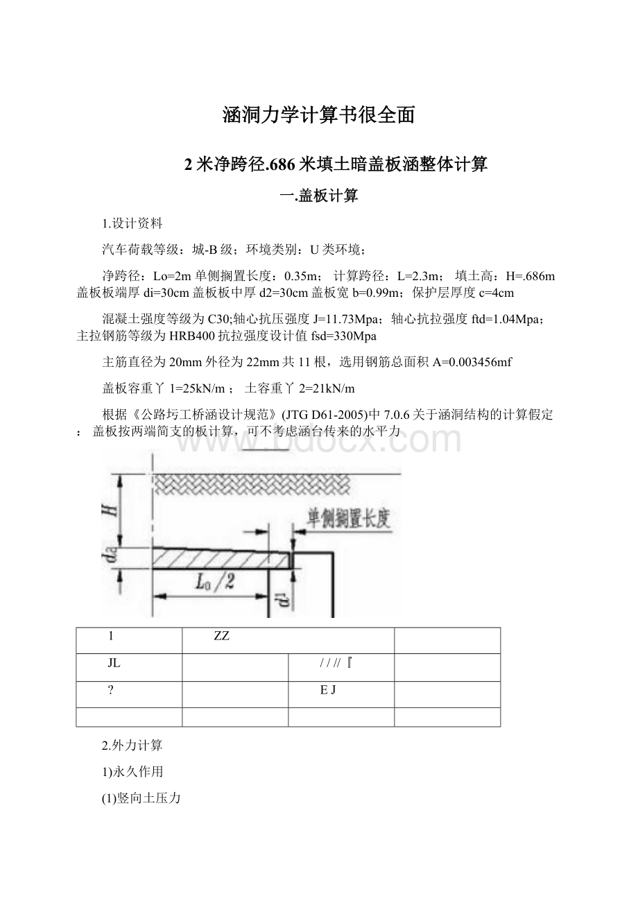 涵洞力学计算书很全面文档格式.docx