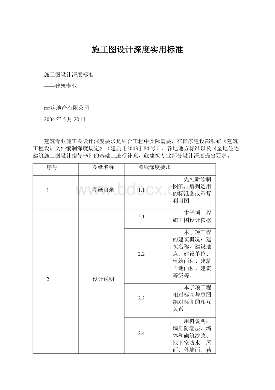 施工图设计深度实用标准.docx_第1页