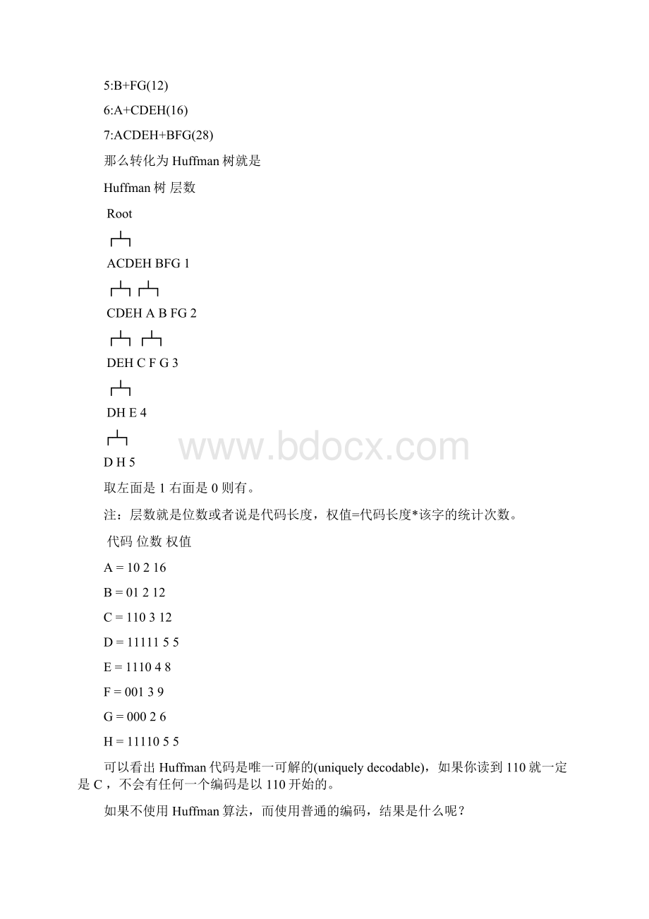 哈夫曼编码毕业课程设计报告Word文档格式.docx_第3页