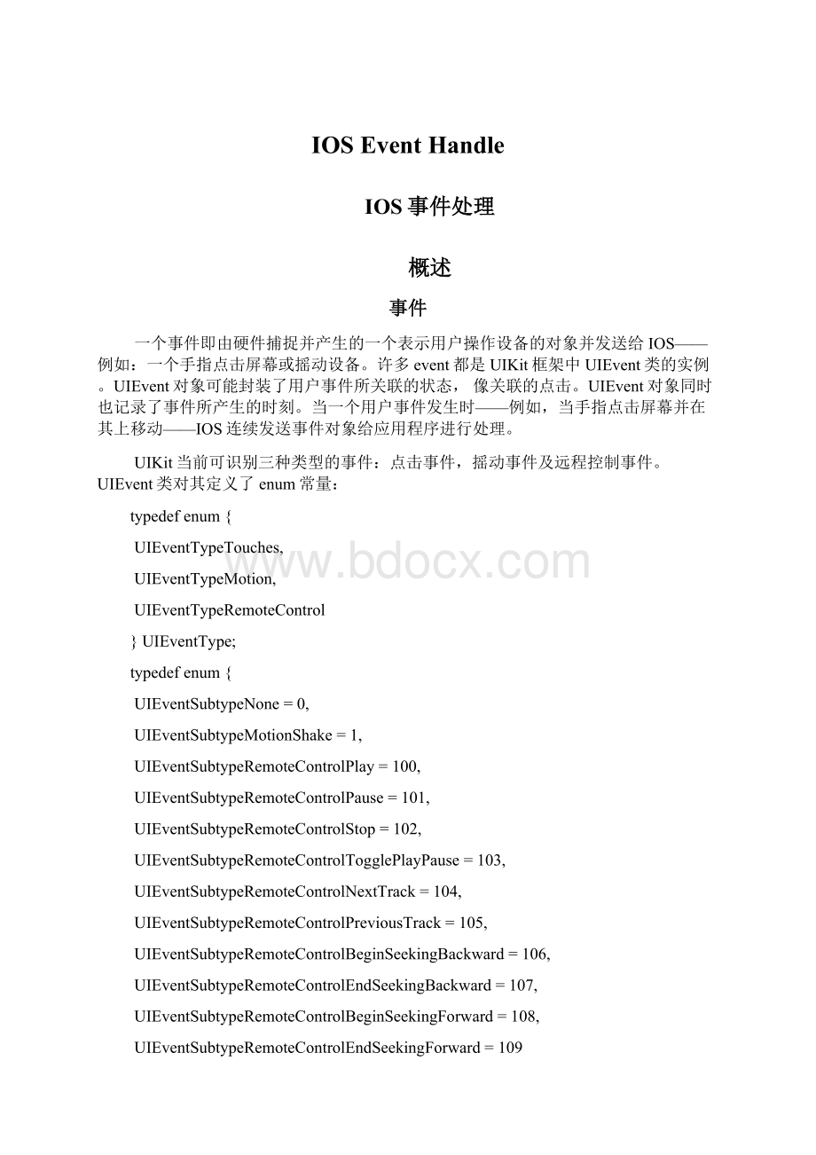 IOS Event Handle文档格式.docx