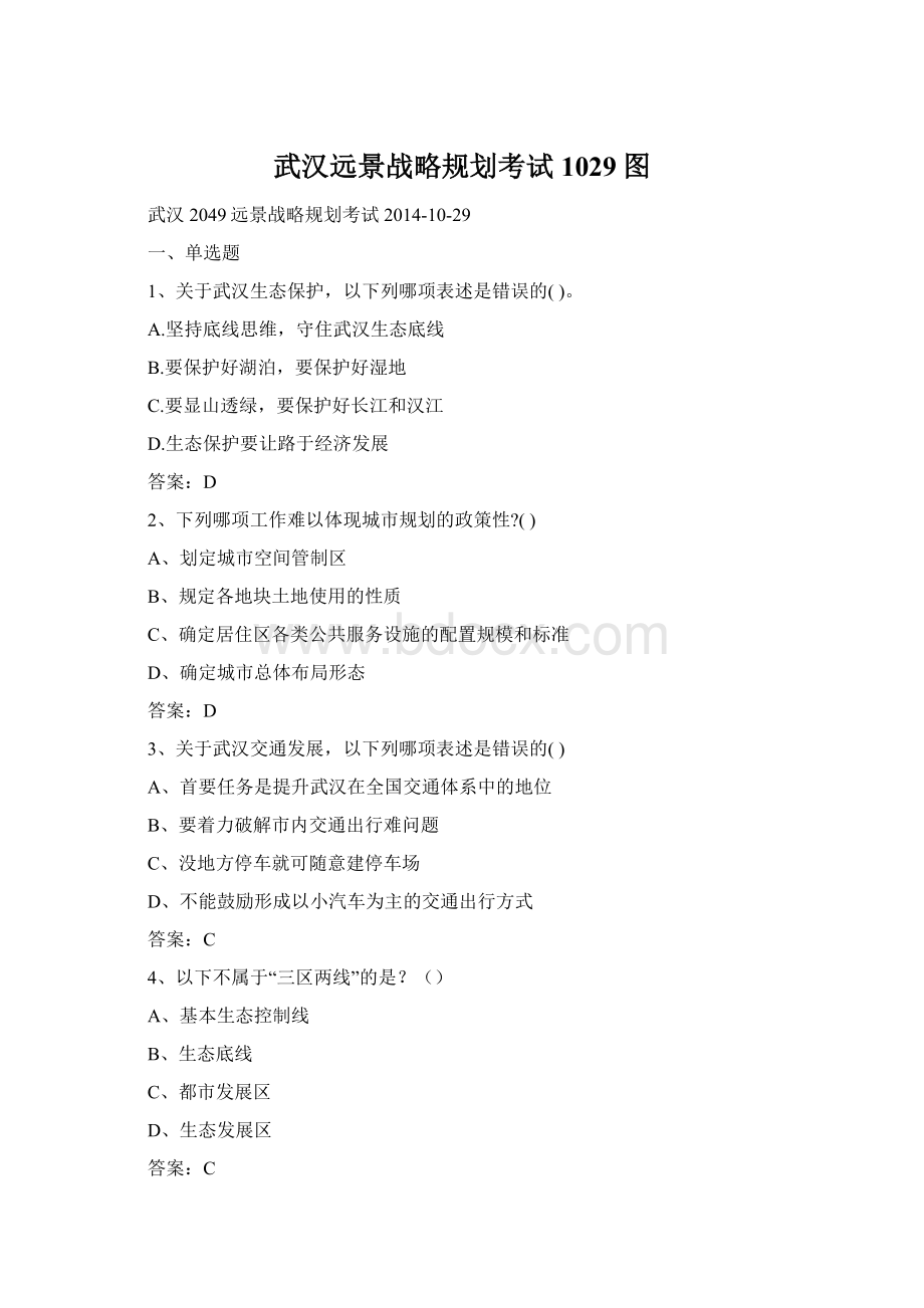 武汉远景战略规划考试1029图文档格式.docx