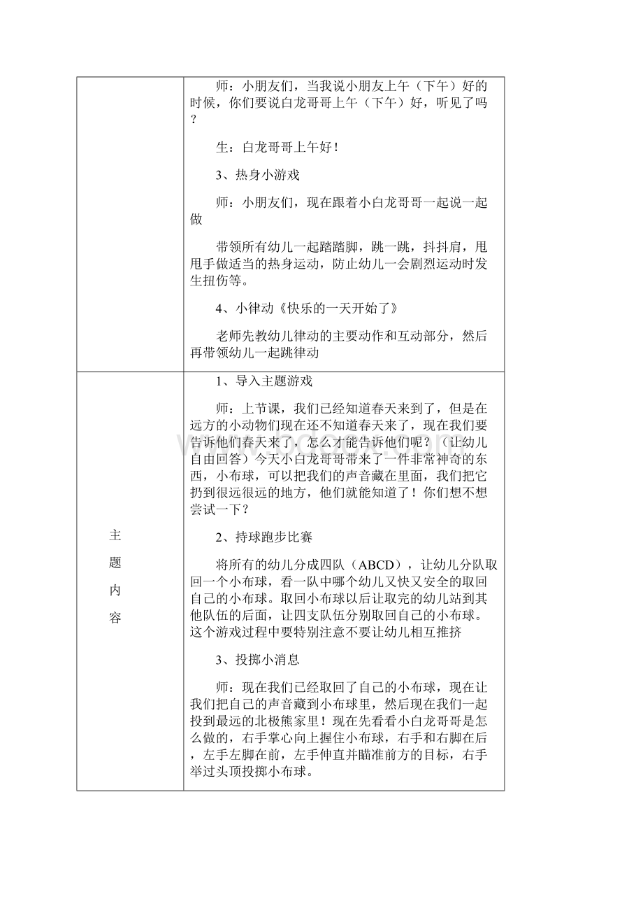 幼儿园大班体智能游戏教学教案表2教学文案.docx_第2页