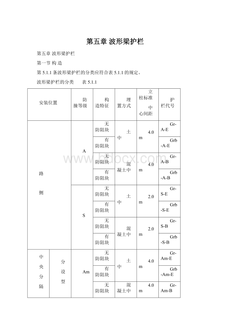 第五章波形梁护栏.docx_第1页