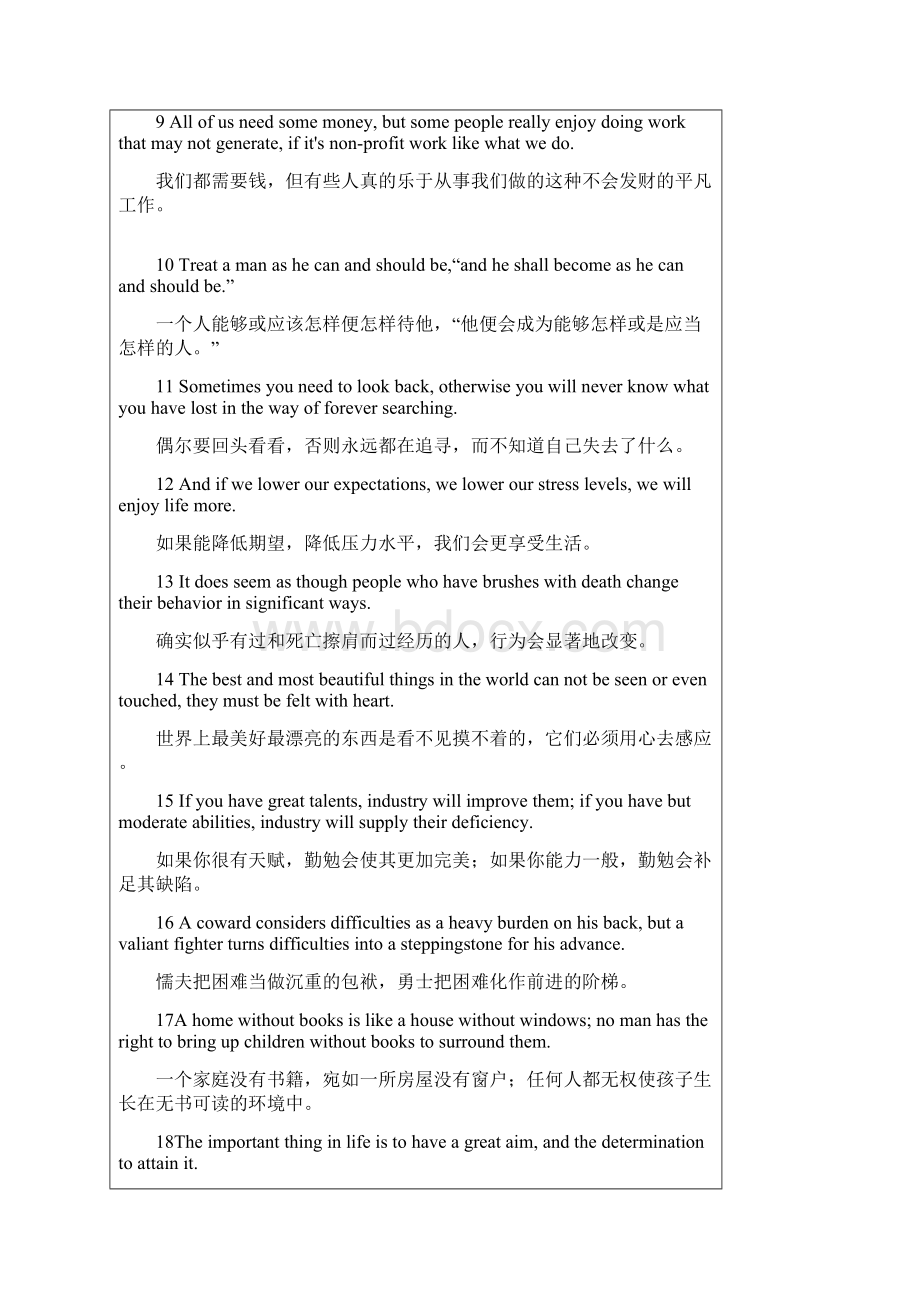 难得的双语妙语佳句集锦.docx_第2页