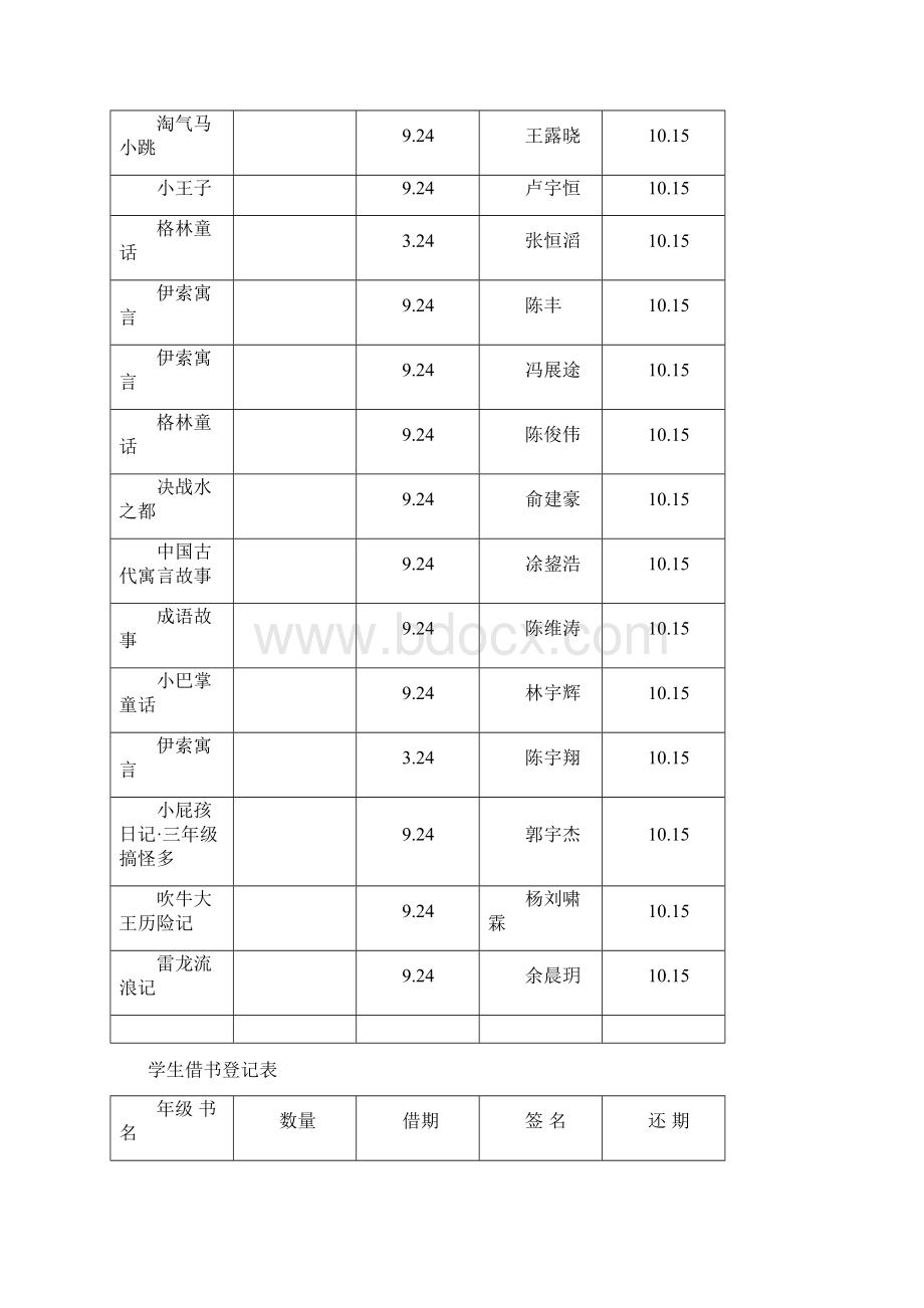 班级借书登记表.docx_第3页