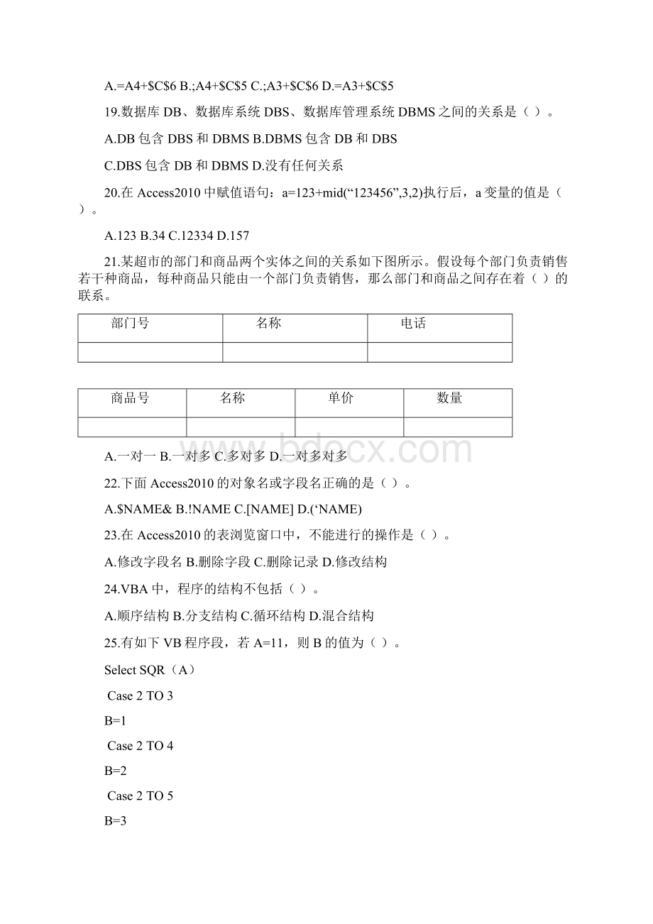 四川信息技术一类专业模拟试题一.docx_第3页