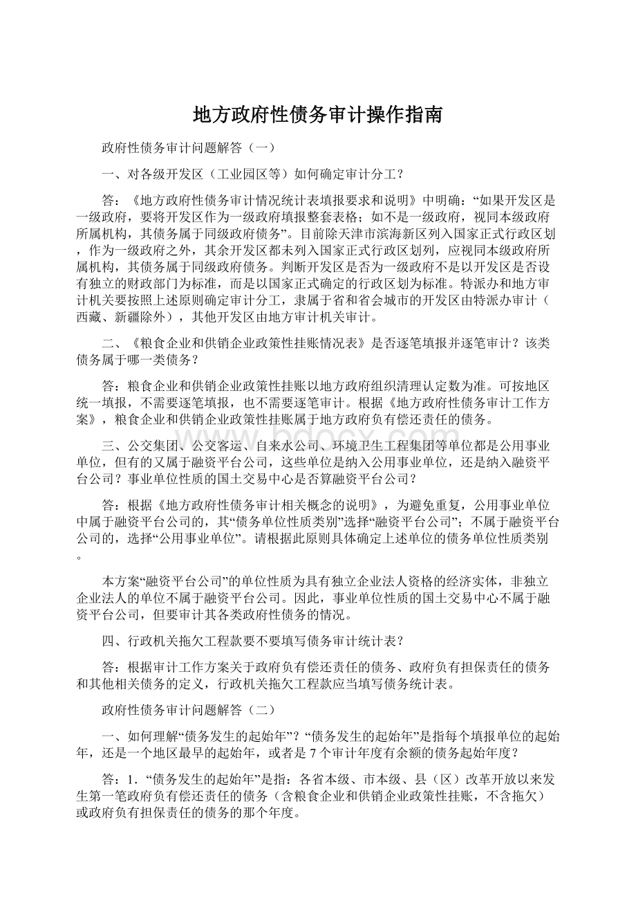 地方政府性债务审计操作指南.docx