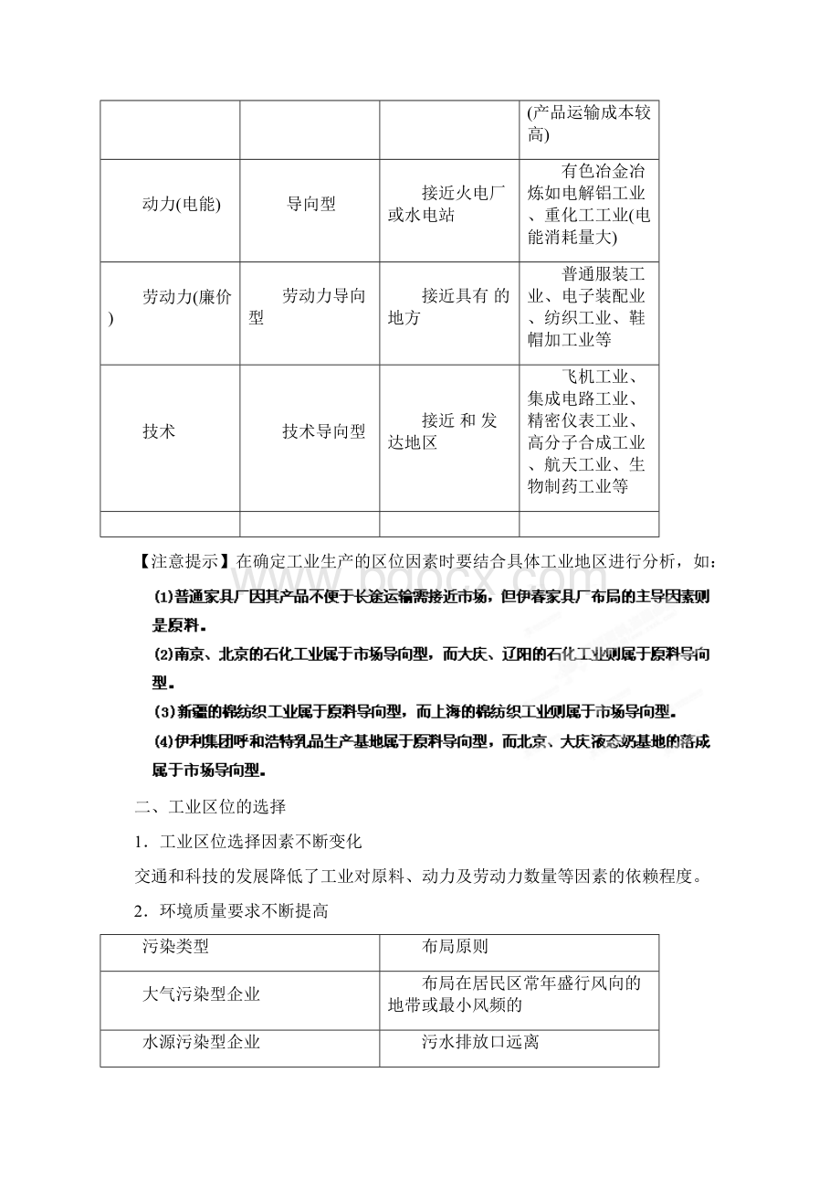 高考地理一轮复习精品学案专题20工业的区位因素与区位选择学生版.docx_第3页