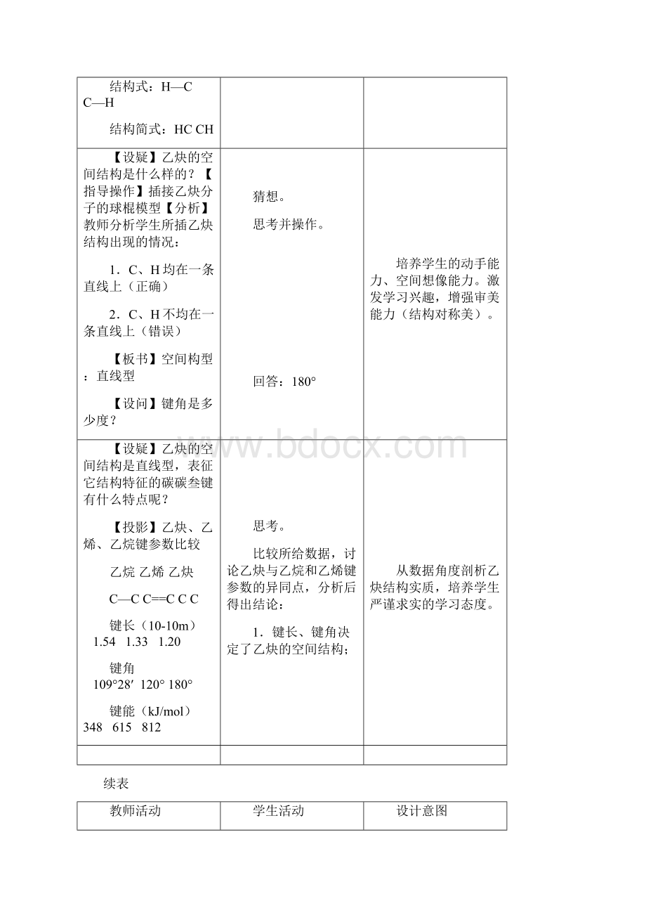 高二化学乙炔 炔烃备课资料 人教版.docx_第3页