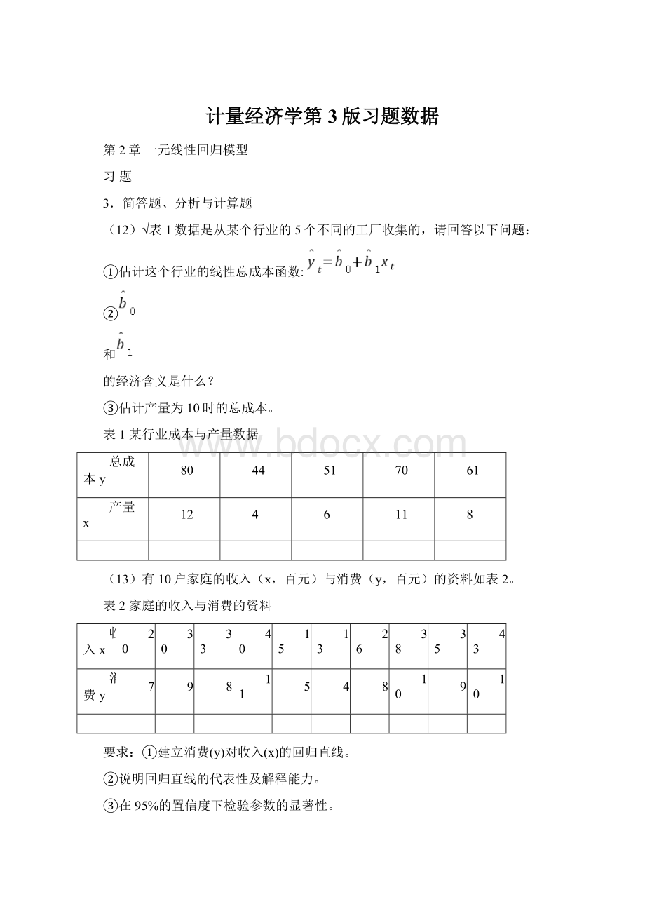 计量经济学第3版习题数据Word下载.docx_第1页