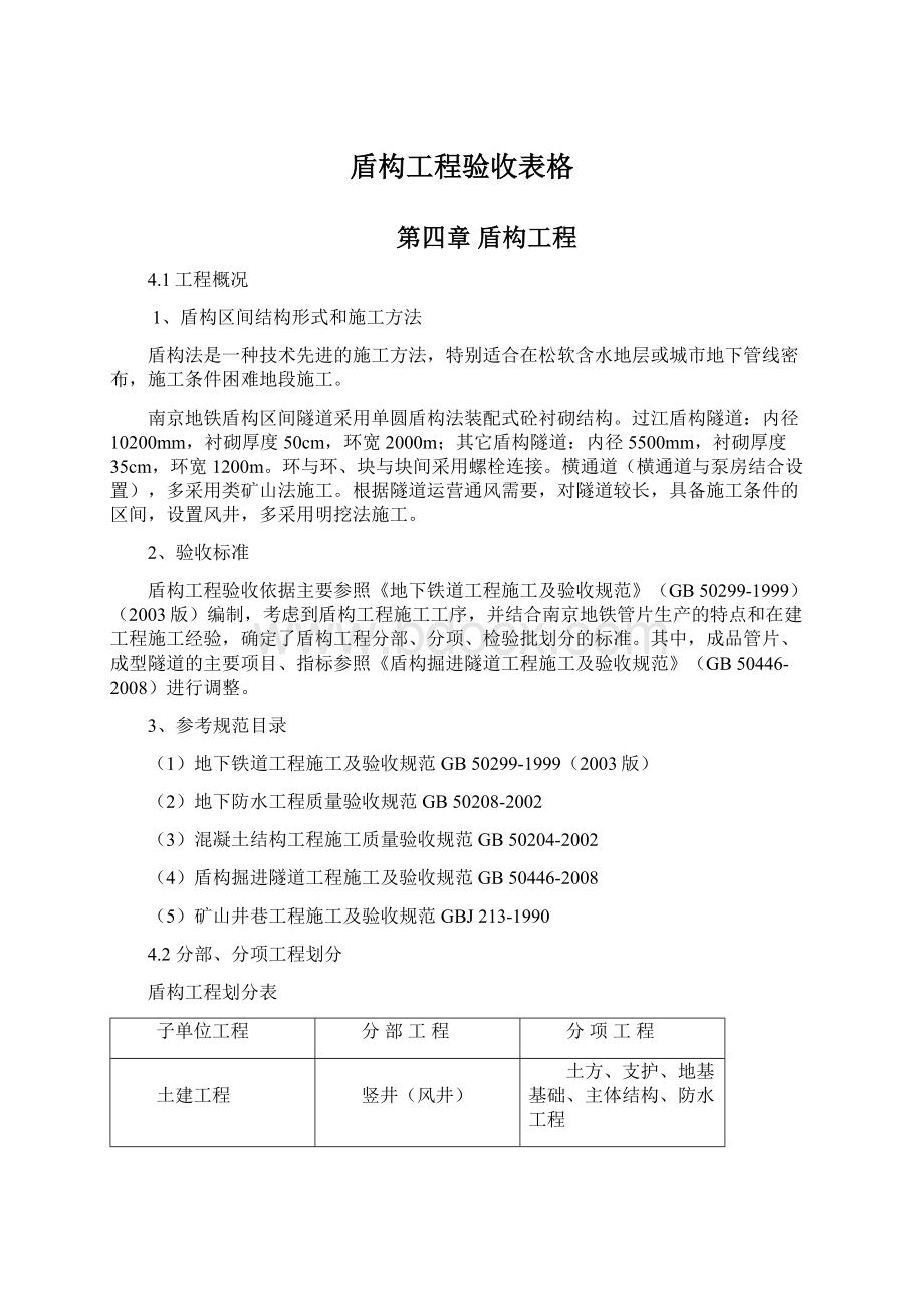 盾构工程验收表格Word格式文档下载.docx_第1页