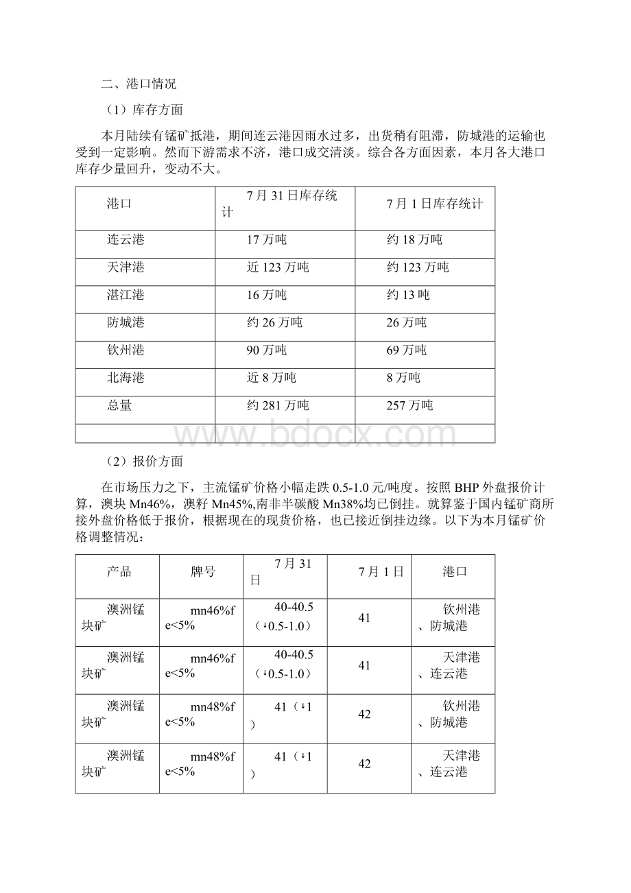 中国铁合金月度分析报告文档格式.docx_第3页