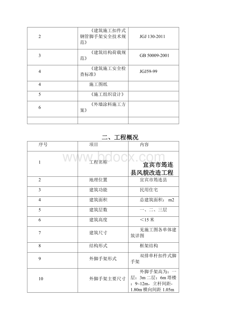 外墙涂料施工脚手架方案完整版.docx_第2页