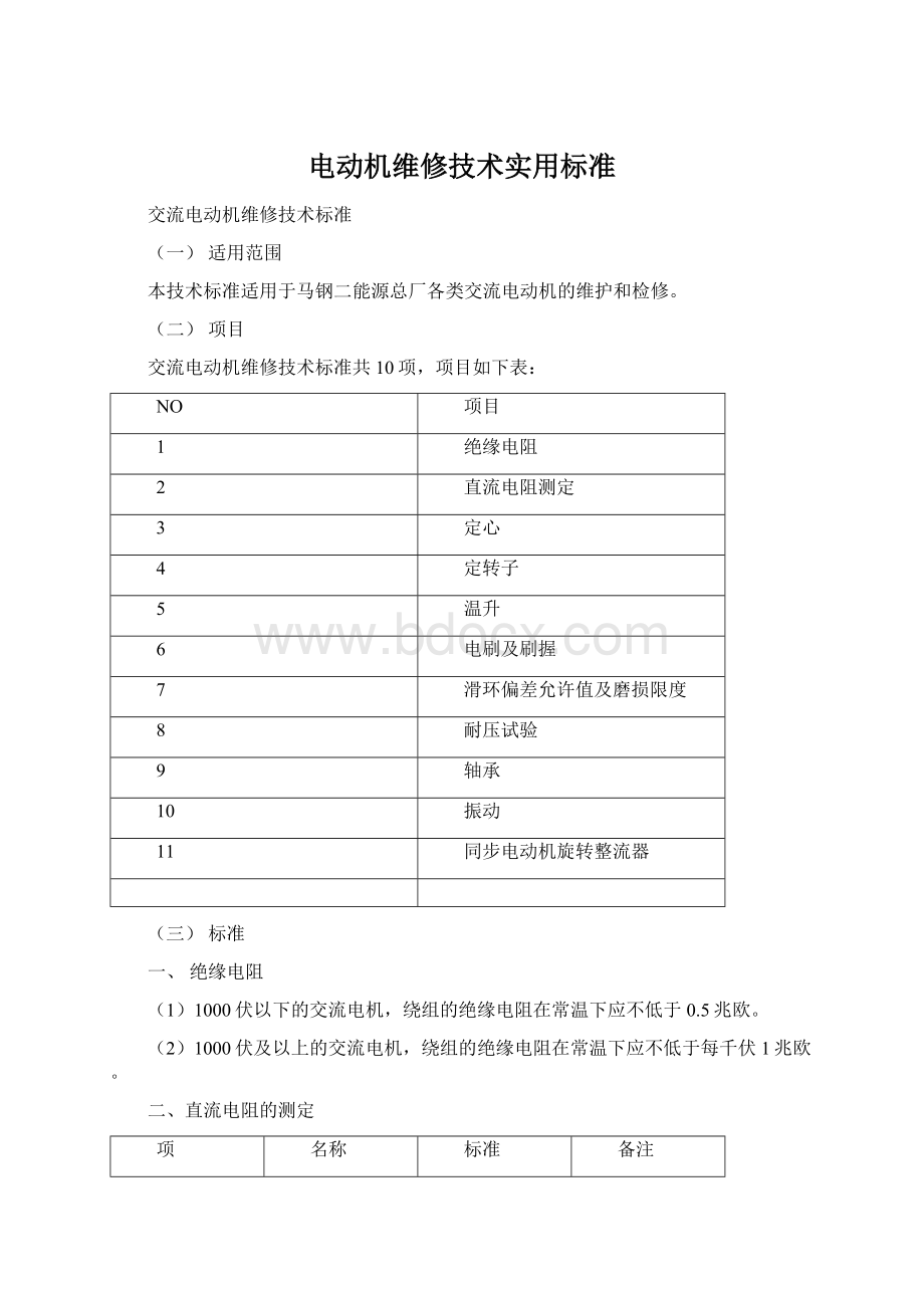 电动机维修技术实用标准.docx