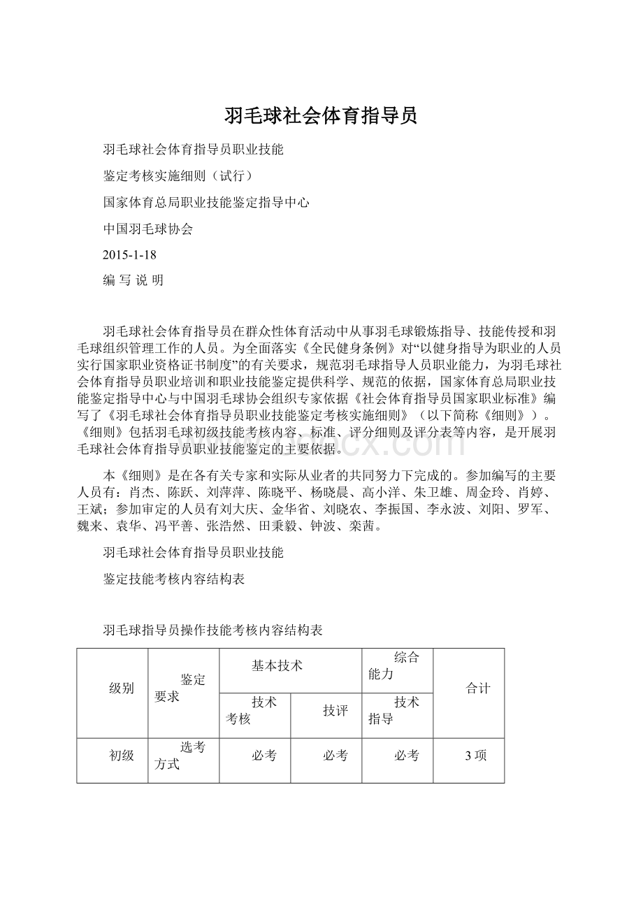 羽毛球社会体育指导员.docx_第1页