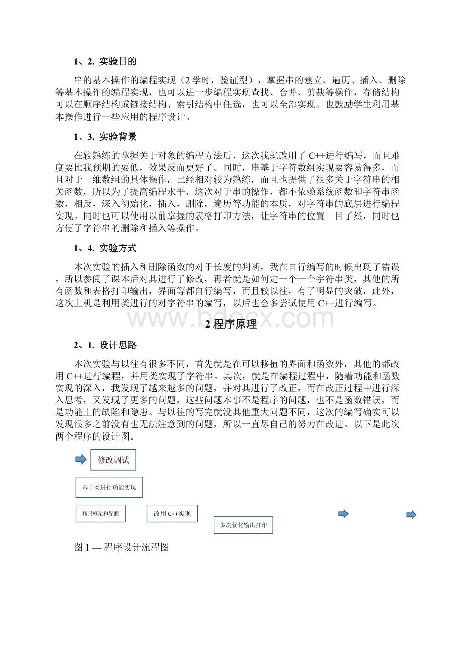 数据结构串的实验报告Word格式.docx_第2页